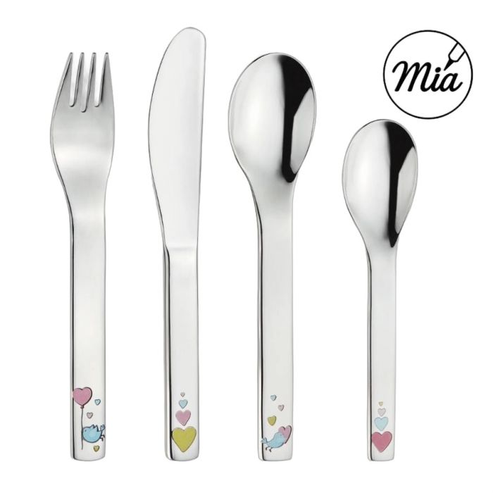Couverts enfant gravé prénom Cora Puresigns - set 4 pièces
