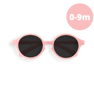 Lunettes soleil bébé 0-9 mois rose, 100% protection UV et verres polarisés, Izipizi