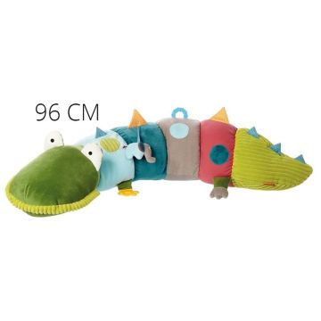 Grande Peluche coussin d'activités 96 cm Crocodile's Friends Sigikid