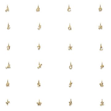 Pendentif Lettre Or 750/18K , Idée Cadeau Bijoux Naissance ou Anniversaire, Bébé Enfant ou Adulte