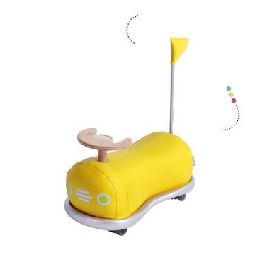 Porteur Bébé Premier Age Auto Tamponneuse jaune Moulin Roty