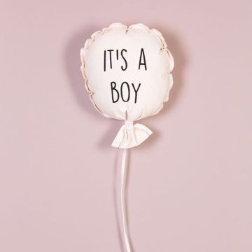 Ballon It's A Boy Décoration Chambre Bébé, Toile 100% Coton Childhome