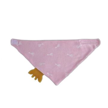Bandana à mordiller Sophie la Girafe rose