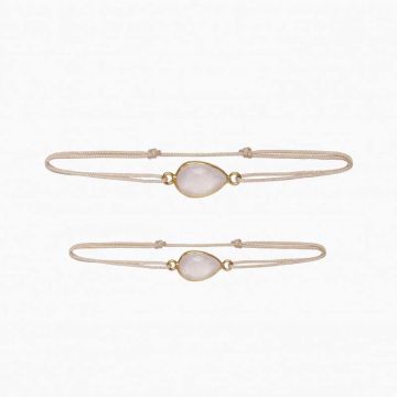 Cadeau Mère Fille Ilado, Bracelet Quartz rose, Livraison Gratuite