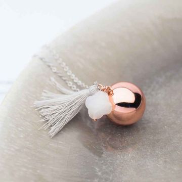 Bola Grossesse Aismée, Blanche, Cadeau Bijou Future Maman