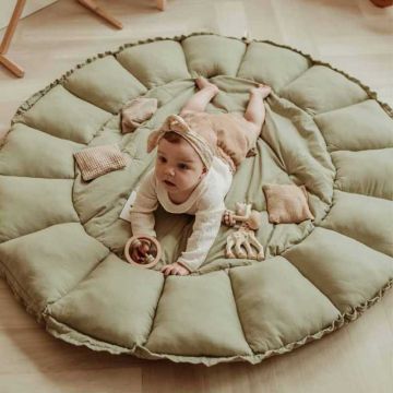 Tapis Jeu et Nid vert pour Bébé, Bloom de Play&Go, Tapis 3en1, Meadow Green