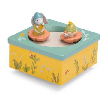 Boîte à musique Moulin Roty, Trois Petits Lapin, Cadeau Naissance Bébé
