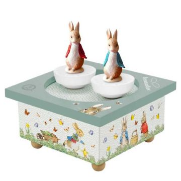 Boîte à  musique aimantée Trousselier, Pierre Lapin, Figurines dansantes