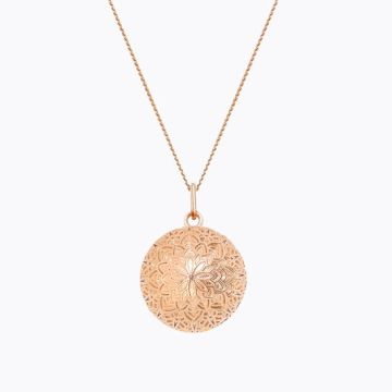 Bola de grossesse or rose Dentelle avec chaînette, collier femme enceinte d'Ilado Paris