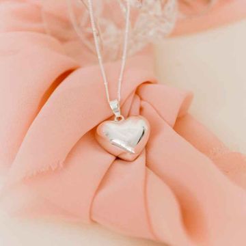 Bola Argent Aismée en forme de Coeur, Bjou Grossesse, Cadeau Bijou Future Maman
