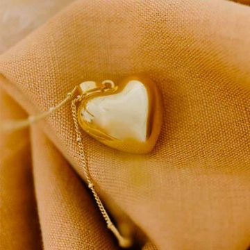Bola Or Aismée en forme de Coeur, Bijou Grossesse, Cadeau Bijou Future Maman