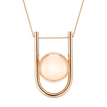 Bola Ilado U (you), Bijou Grossesse avec chaînette, or rose