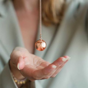 Bola Grossesse Ilado, Love, Idée Cadeau, avec chainette or rose, Livraison Gratuite