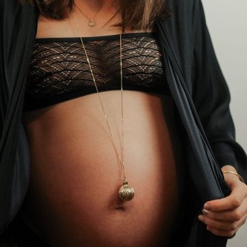 Bola Or avec Chaîne, Merveille Collier Grossesse Ilado, Cadeau Femme Enceinte