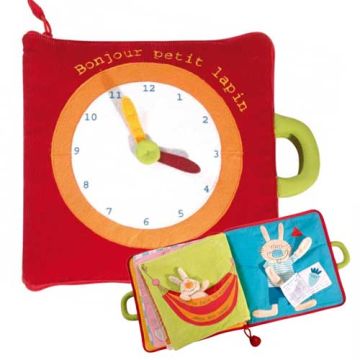 Bonjour Petit Lapin, grand livre en tissu