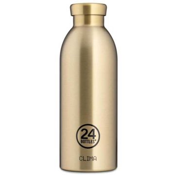 Bouteille 0,5L isolante Prosecco Gold à personnaliser, Fêtes des Maman, Cadeau à graver, 24 Bottles CLIMA 500ml