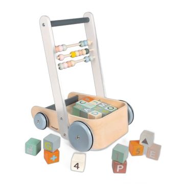 Chariot de Marche, Premiers pas de bébé, ABC Buggy Janod Sweet Cocoon, de 1 à 4 ans Livraison Gratuite