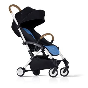 Poussette Bébé Bumprider Simple ou Double, Cadre blanc et Siège bleu,  Livraison Gratuite, Boutique en Ligne Suisse.