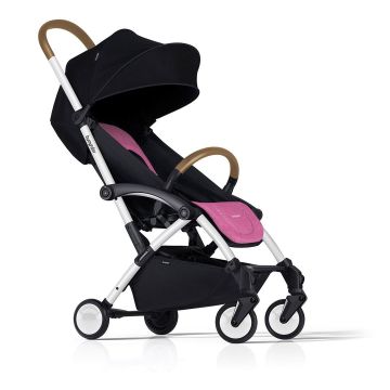 Poussette Bébé Bumprider Simple ou Double, Cadre blanc et Siège rose,  Livraison Gratuite, Boutique en Ligne Suisse