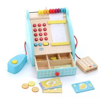 Caisse enregistreuse avec Son et accessoires, Jouet en bois Vilac
