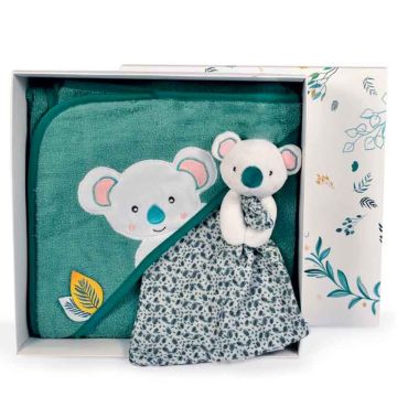 Cape de bain  personnalisée et doudou assorti, Koala, Doudou et Compagnie