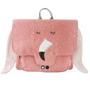 Sac Ecole Fille, Cartable Première Rentrée, Cadeau personnalisé, Flamant rose