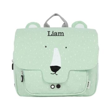 Sac Ecole Enfant, Cartable Première Rentrée, Cadeau personnalisé, ours polaire