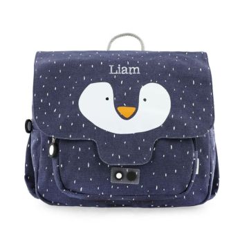Sac Ecole Enfant, Cartable Première Rentrée, Cadeau personnalisé, pingouin
