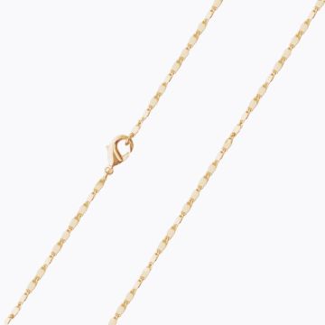Chaînette pour Bola de Grossesse, ajustable de 95 à 110 cm, chaîne Ilado à facettes plaqué or 18 carats