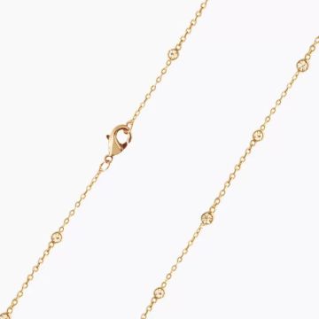 Chaîne ajustable cristal or jaune Ilado de 95 à 110 cm pour bola de grossesse