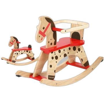 Cheval à bascule en bois pour enfants dès 1 an Caramel Janod