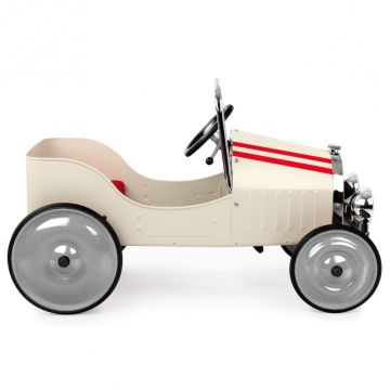 Voiture à Pédales Classique Blanche, Idée Cadeau Enfant 3 ans, Livraison Gratuite, Boutique Suisse