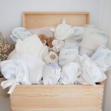 Coffret Naissance Bébé, 15 pièces, Maylily  crème