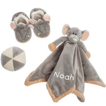 Cadeau Naissance Personnalisé, Coffret Teddykompaniet Eléphant