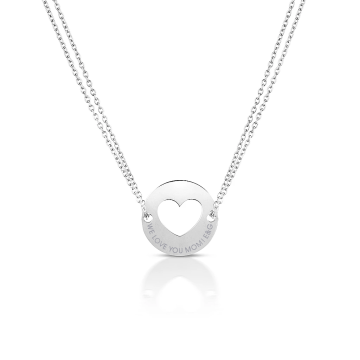 Collier Coeur pour Maman, Cadeau pour future Maman, Cadeau Naissance à personnaliser, Aaina & Co, Livraison Gratuite