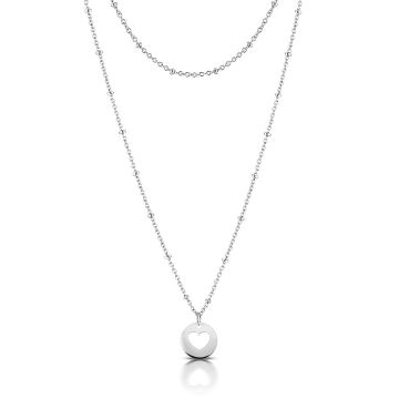 Collier Maman, Pendentif Coeur et Chainette, Cadeau Maman Naissance à personnaliser, Aaina & Co, Livraison Gratuite