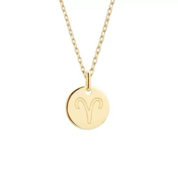 Collier signe Bélier personnalisé enfant – Signe astrologique avec gravure de prénom