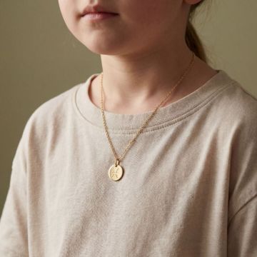 Collier signe Poisson personnalisé pour enfant – Prénom et date de naissance gravés