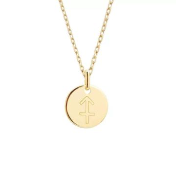 Collier signe Sagittaire enfant – Personnalisable avec gravure de prénom et date