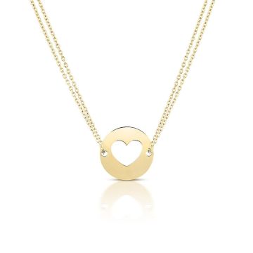 Collier Or Coeur pour Maman, Cadeau pour future Maman, Cadeau Naissance à personnaliser, Aaina & Co, Livraison Gratuite