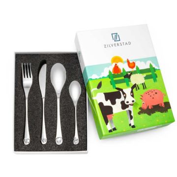 Coffret couverts enfant personnalisé Animaux de la ferme Zilverstad