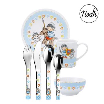 Coffret repas garçon à graver Chevalier Puresigns