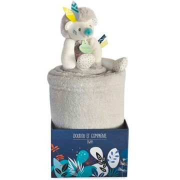 Couverture bébé hérisson, Doudou et Compagnie, Cadeau Naissance avec prénom