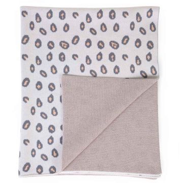 Couverture bébé Childhome à personnaliser prénom enfant, Léopard