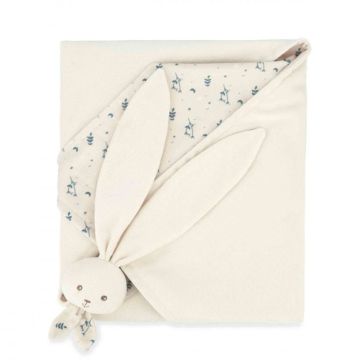 Couverture doudou Kaloo à personnaliser, crème