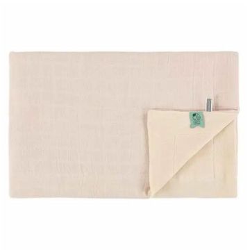 Couverture 100x75 cm, 100% coton biologique, rose bliss blossom de Trixie Baby