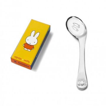Cuillère bébé premier âge Miffy à graver, Zilverstad