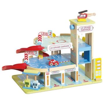 Le Grand Garage Le Toy Van, en bois, dès 3 ans, Livraison Gratuite, Boutique Suisse, Idée Cadeau