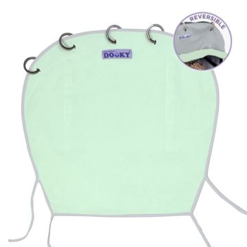 Protection Pare soleil réversible Dooky menthe gris