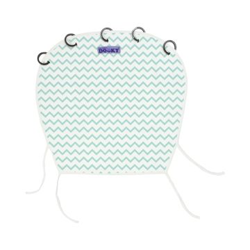 Pare Soleil Bébé Dooky universel pour Maxi Cosy Landau, Poussette Bébé, zig zag vert
